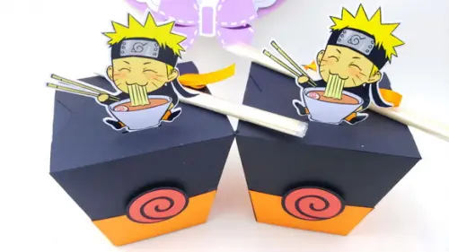 Caixa Sushi Lamen Naruto com Hashi