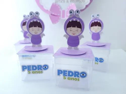 Caixinha 3d Boo Monstros Menina