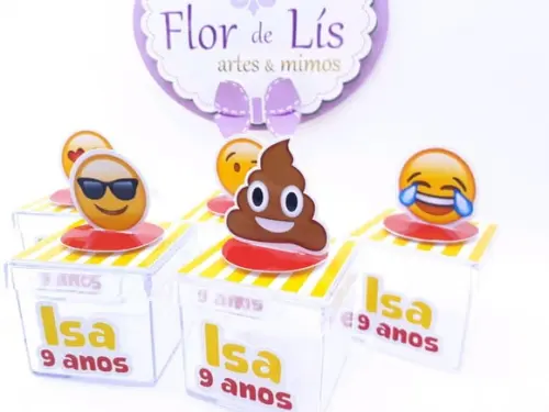 Caixinha Acrílica 3d Emoji
