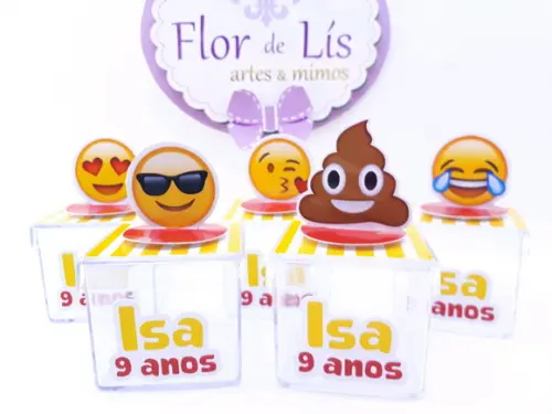 Caixinha Acrílica 3d Emoji