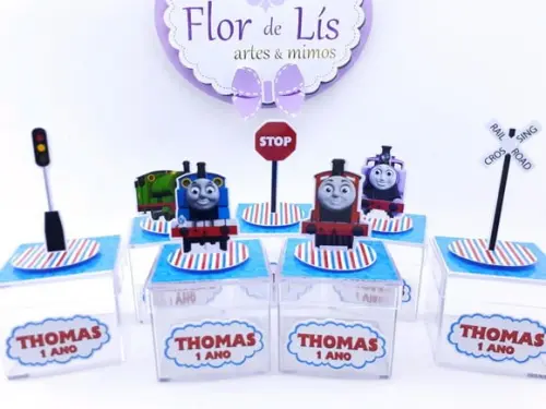 Caixinha Acrílica 3d Thomas 5cm