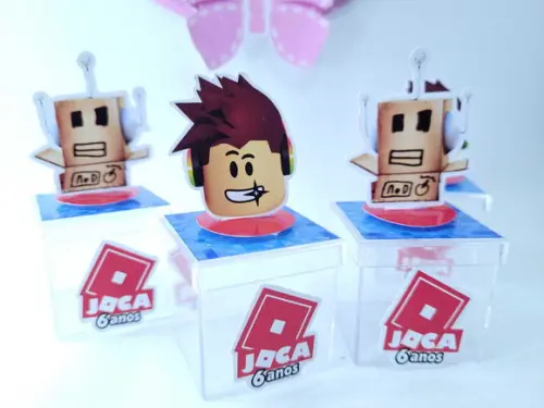 Caixinha Acrílica 3d Personalizada Game Roblox 5cm