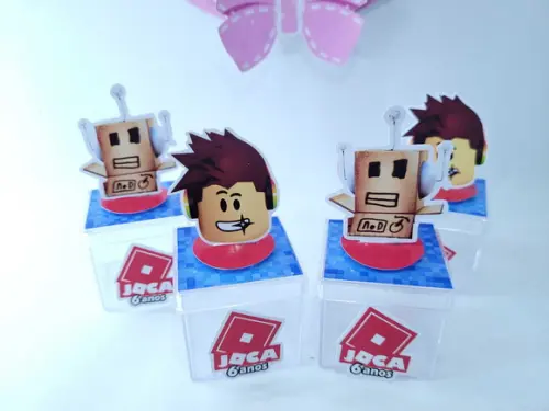 Caixinha Acrílica 3d Personalizada Game Roblox 5cm