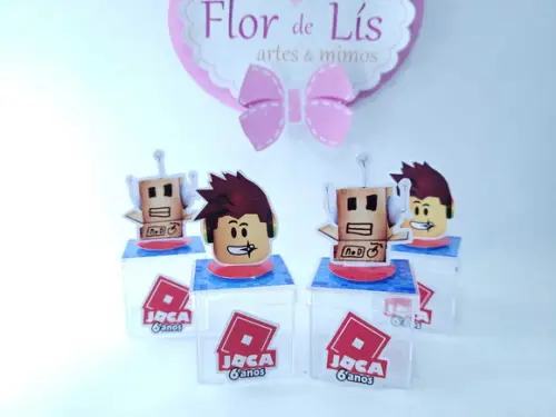 Caixinha Acrílica 3d Personalizada Game Roblox 5cm
