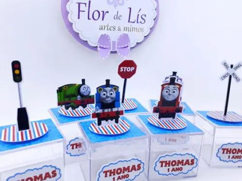 Caixinha Acrílica 3d Thomas 5cm