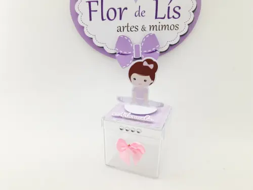 Caixinha Acrílica Bailarina 3d