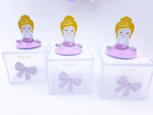 Caixinha Acrílica Bailarina 5cm