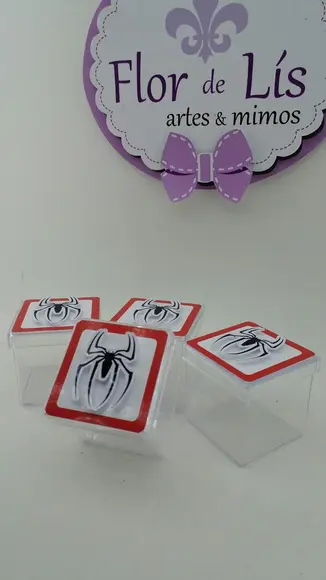 Caixinha Acrílica Homem Aranha 4cm