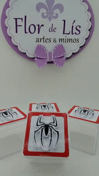 Caixinha Acrílica Homem Aranha 4cm