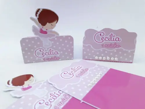 Caixinha Chocolate Duplo Bailarina
