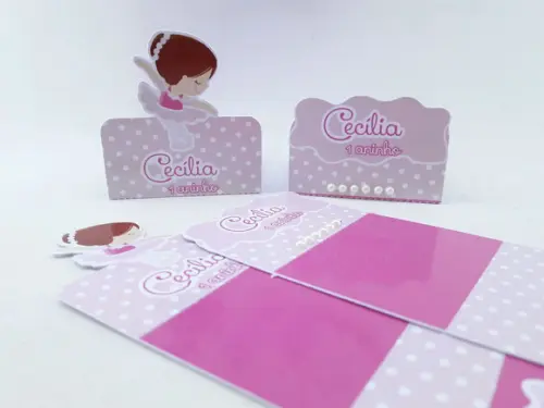 Caixinha Chocolate Duplo Bailarina
