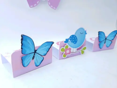 Caixinha Chocolate Duplo Jardim Encantado Borboletas