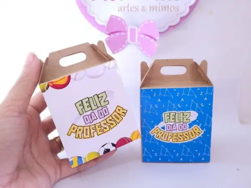 Caixinha Dia dos Professores Brinde para Bombons