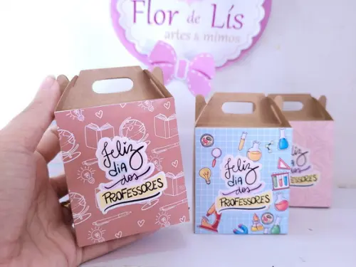 Caixinha Dia dos Professores Personalizado para Bombons