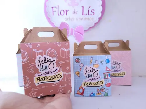 Caixinha Dia dos Professores Personalizado para Bombons