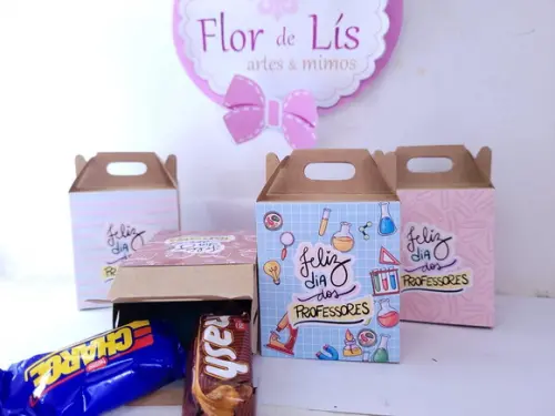 Caixinha Dia dos Professores Personalizado para Bombons