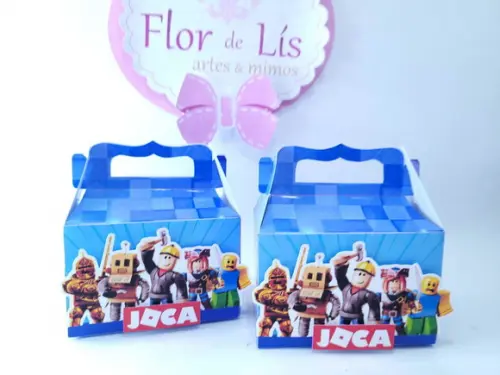 Caixinha Maleta Festa Game Roblox Personalizada