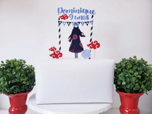 Cake Topper Akatsuki Konan Topo Bolo
