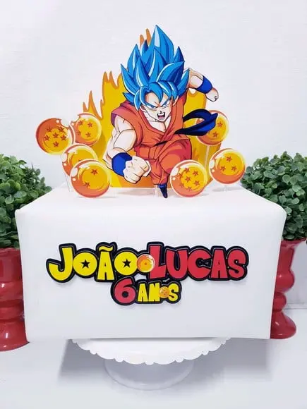 Cake Topper Dragon Ball Z Topo Bolo Super