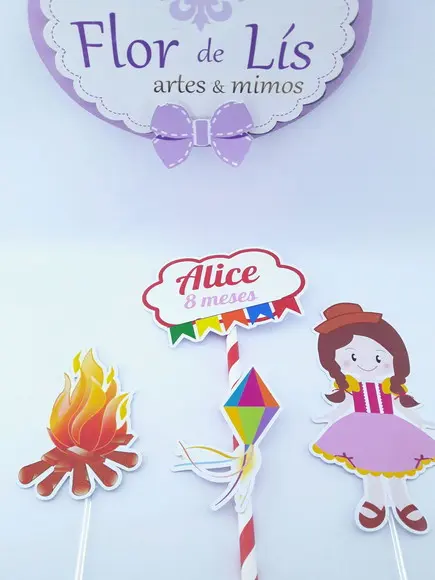 Cake Topper Festa Junina