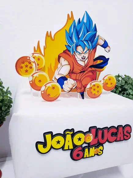 Cake Topper Dragon Ball Z Topo Bolo Super
