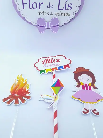 Cake Topper Festa Junina