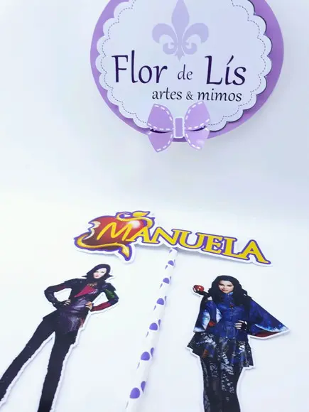 Cake Topper Frida Descendentes Topo Bolo