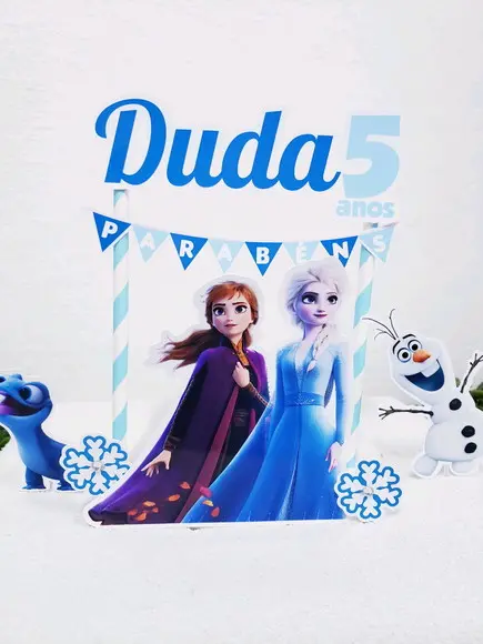 Cake Topper Frozen 2 Topo Bolo