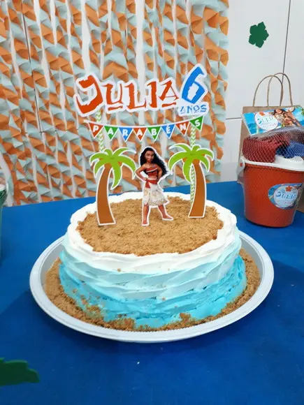 Cake Topper Moana Topo Bolo