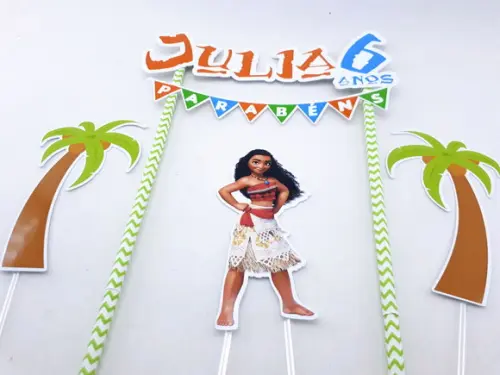 Cake Topper Moana Topo Bolo