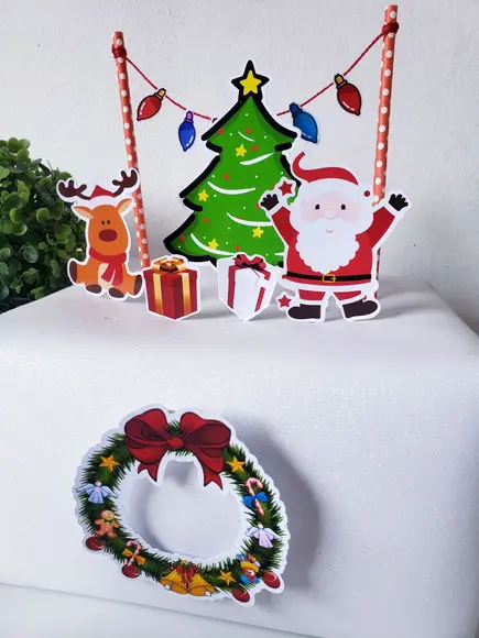 Cake Topper Noite de Natal Topo Bolo