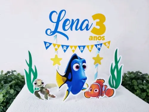 Cake Topper Procurando Dory Nemo Topo Bolo