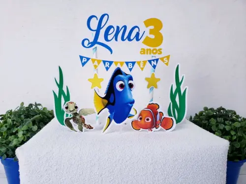 Cake Topper Procurando Dory Nemo Topo Bolo