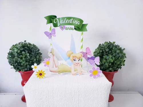 Cake Topper Sininho Tinker Bell Topo Bolo Rei Leão