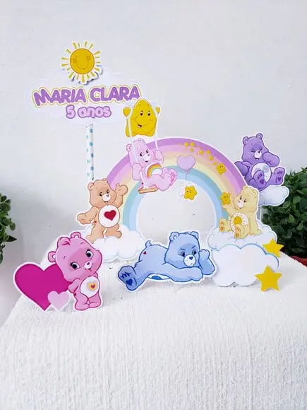 Cake Topper Ursinhos Carinhosos Topo Bolo