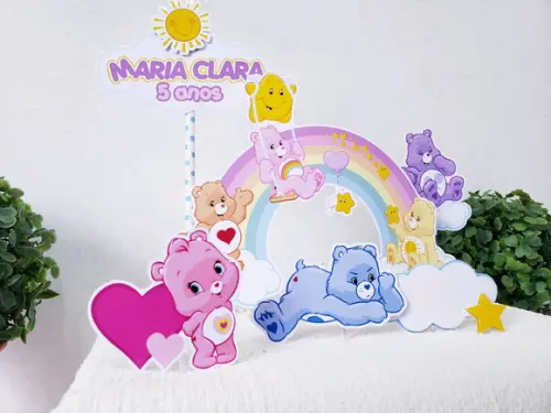 Cake Topper Ursinhos Carinhosos Topo Bolo