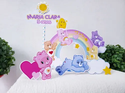 Cake Topper Ursinhos Carinhosos Topo Bolo