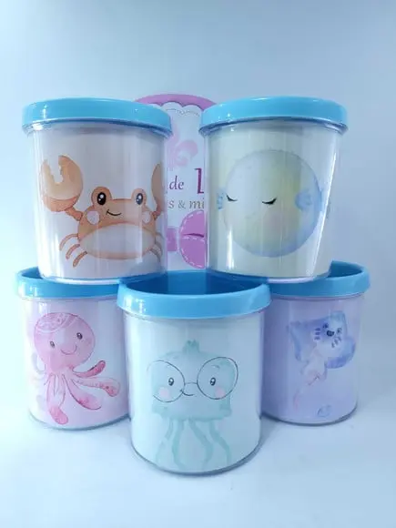 Caneca com Alça Animais Marinhos Aquarela Fundo do Mar