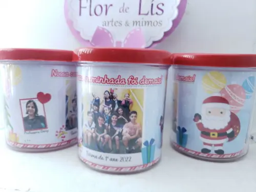 Caneca Rosqueável de Natal Lembrança Escolar Formatura