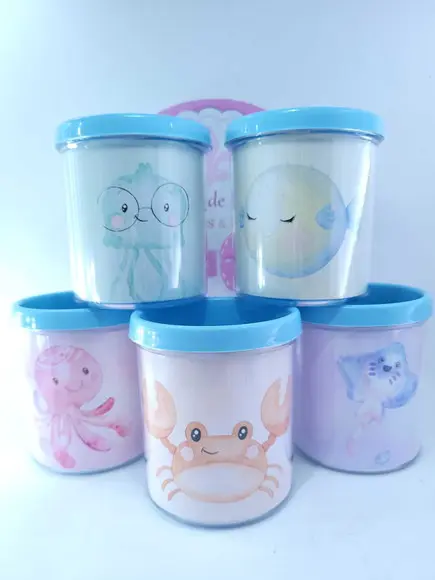 Caneca com Alça Animais Marinhos Aquarela Fundo do Mar