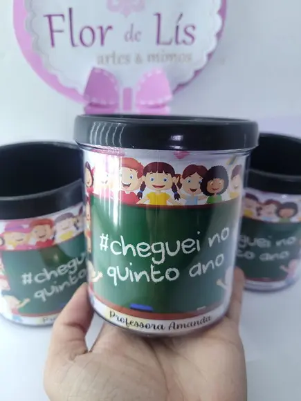 Caneca Rosqueável Personalizada Volta às Aulas Escolar