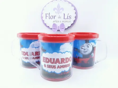 Caneca Rosqueável Thomas e Amigos