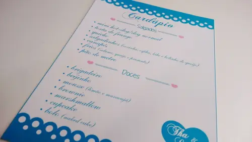 Cardápio Simples Qualquer Tema
