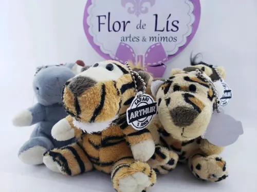 Chaveiro Animais Pelúcia Safari 9cm