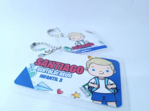 Chaveiro Escolar Menino Aulas para Mochila e Lancheira