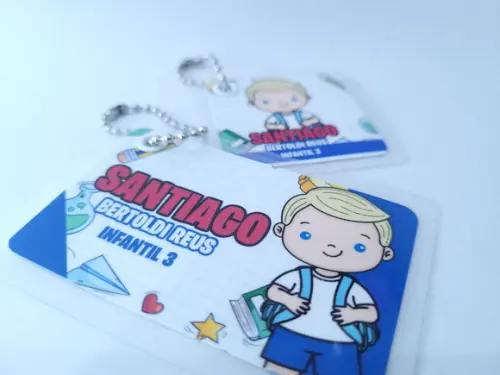 Chaveiro Escolar Menino Aulas para Mochila e Lancheira
