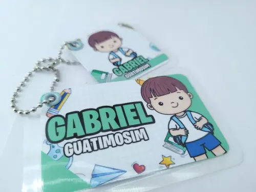 Chaveiro Escolar Menino Uniforme para Mochila e Lancheira
