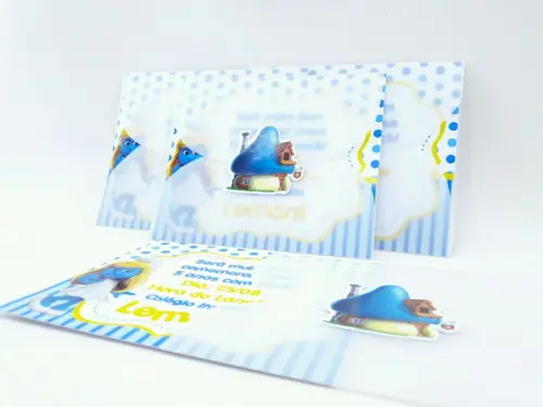 Convitinho Smurfs