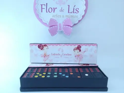 Dominó Personalizado Bailarinas e Borboletas Lembrancinha
