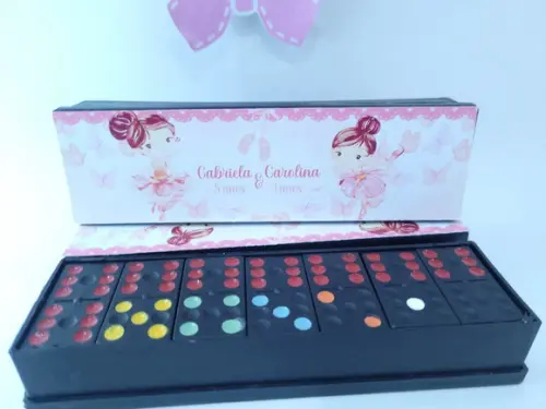 Dominó Personalizado Bailarinas e Borboletas Lembrancinha